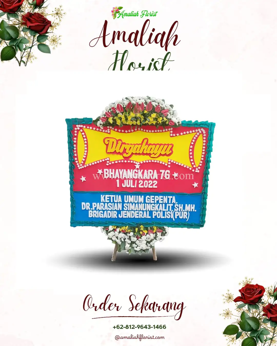 Papan Bunga HUT Ulang Tahun Sekadau